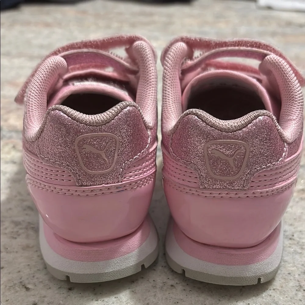 Puma Sparkly Pink Toddler Shoes - Picture 4 of 9